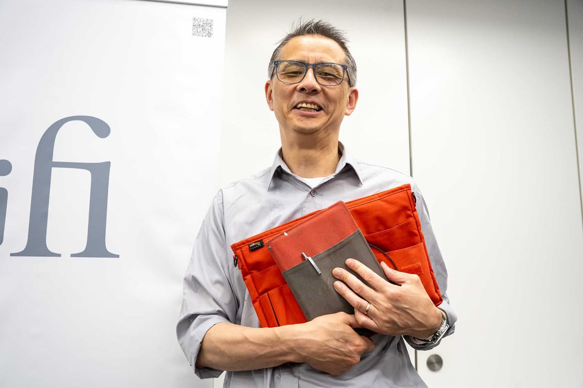 日本の文房具好きというLuk氏。来日したタイミングで家電量販店などで新製品をチェックするという