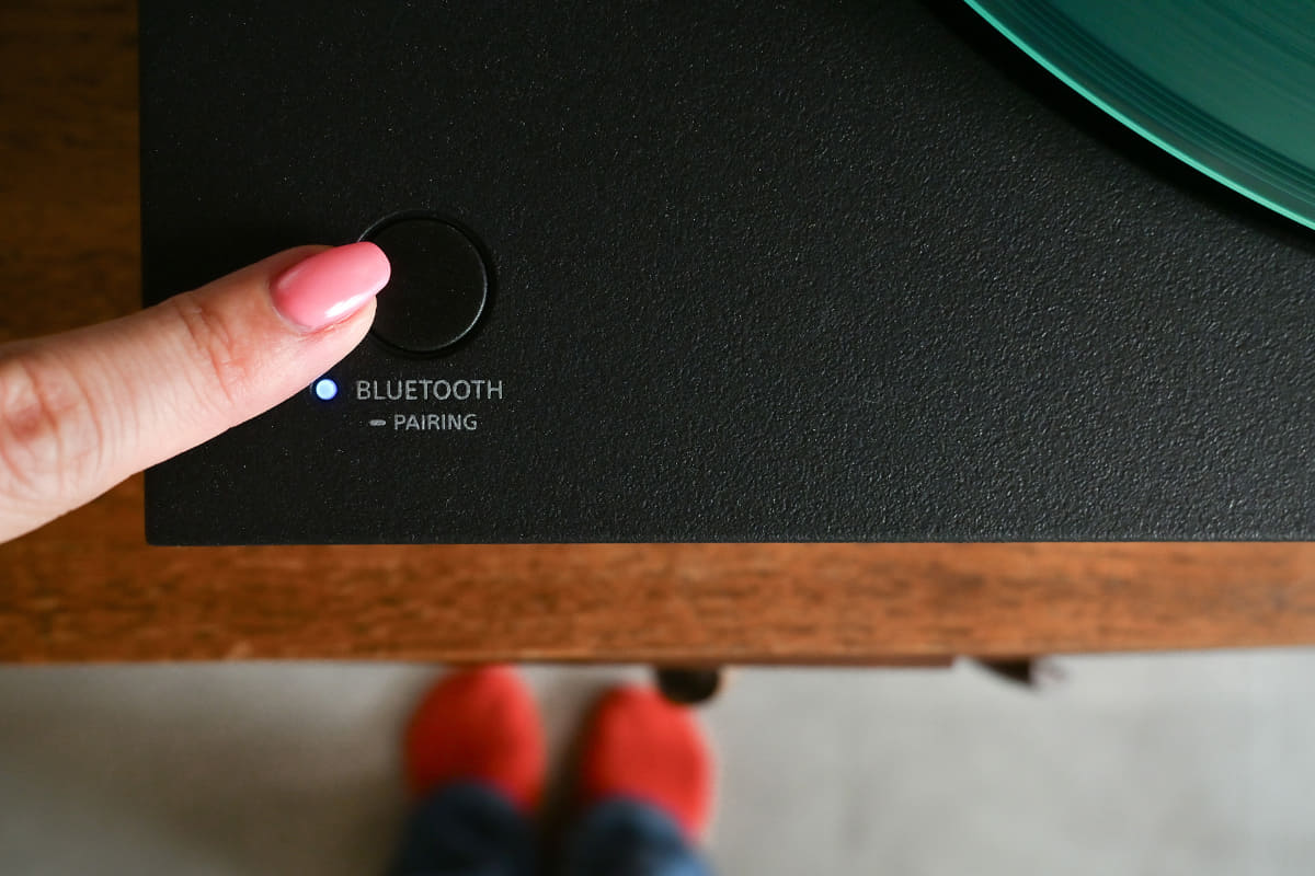 Bluetoothボタンを長押しで、ペアリングモードに