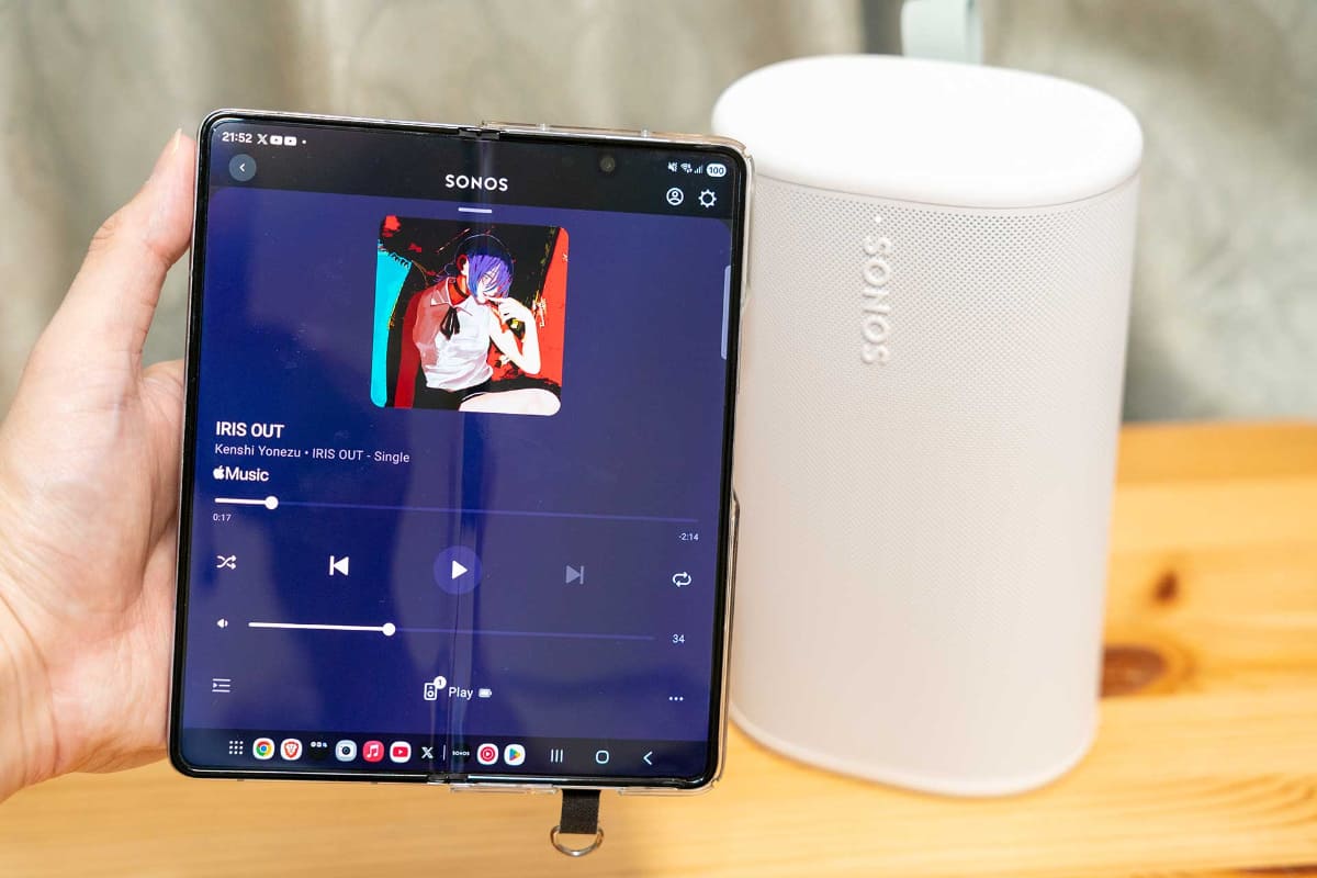 Androidでは「Sonos」アプリからコントロール可能