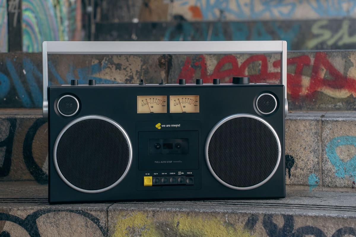 We Are Rewindのカセットプレーヤー搭載Bluetoothスピーカー「GB-001」