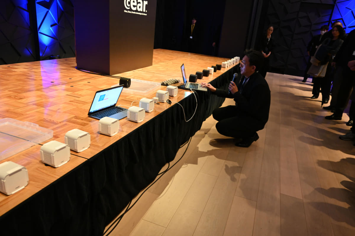 Cear Connectによるリアルタイム制御デモ。