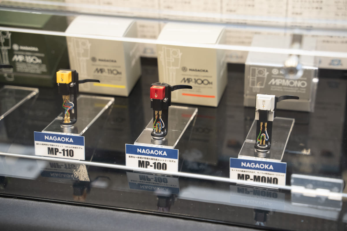 NAGAOKAのブースでは、カートリッジを多数用意し、聴き比べができる予定だ