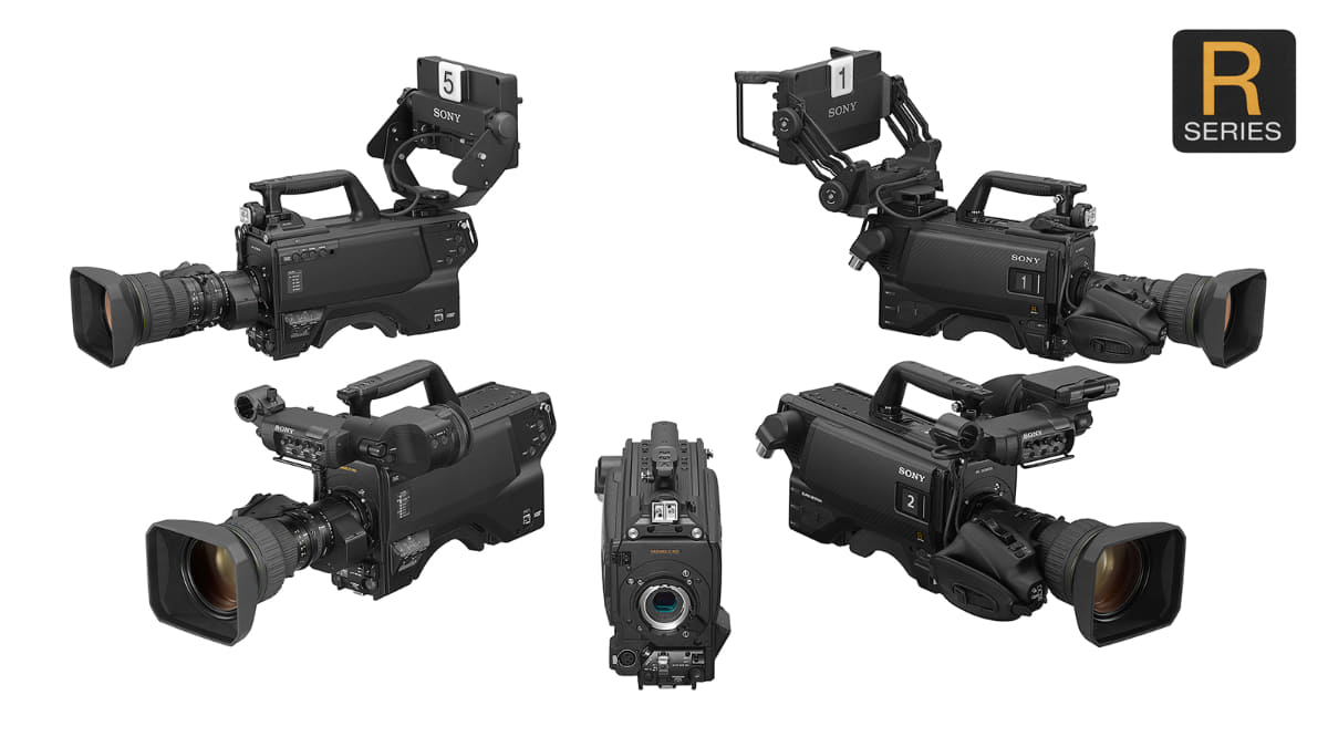 Rシリーズ左から「HDC-3200R」「HDC-3500RV」「HDC-5500RV」「HDC-5500R」「HDC-3500R」