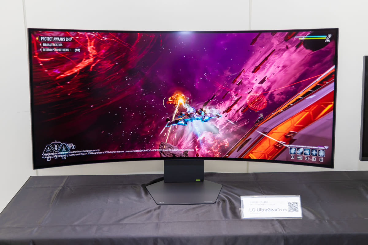 本誌連載『西川善司の大画面☆マニア』でも取り上げた、曲面型ウルトラワイド有機ELゲーミングモニター「45GX950A-B」