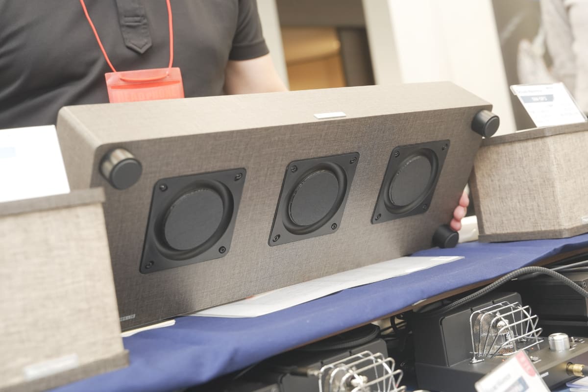 「春のヘッドフォン祭 2026」で展示された実機。