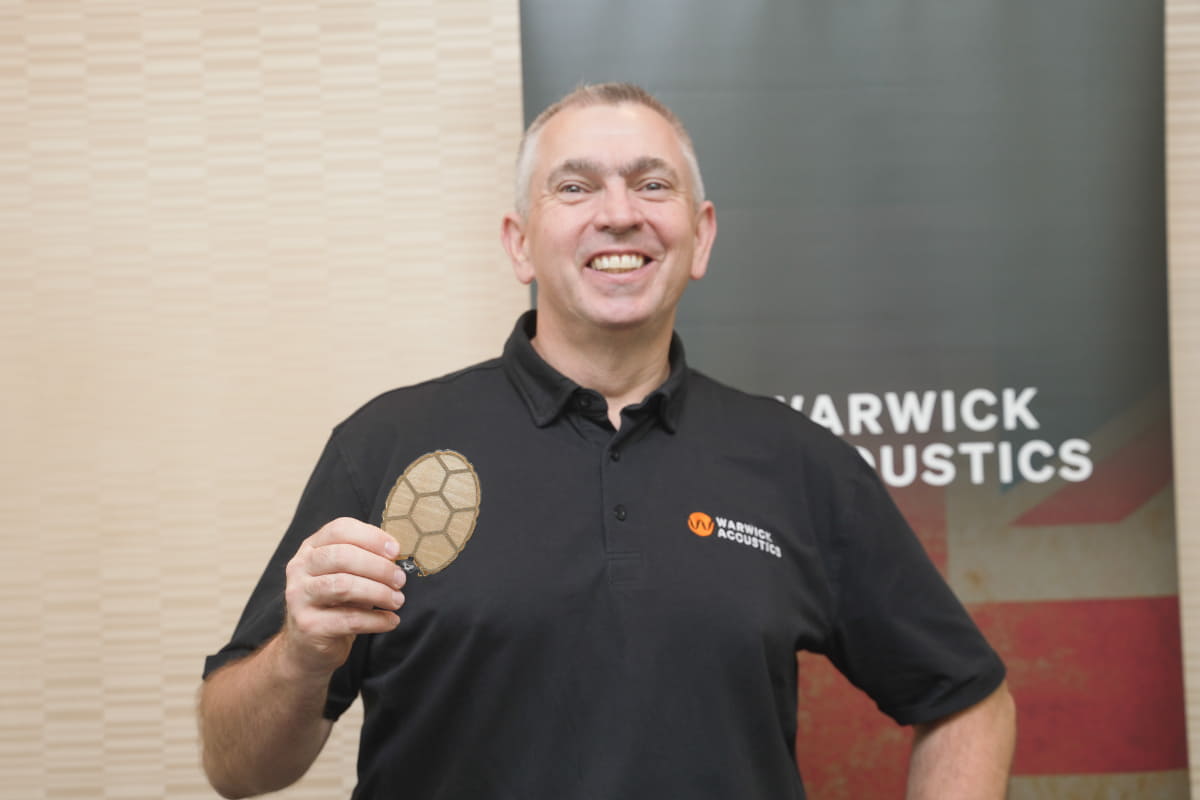 Warwick AcousticsのMartin Roberts氏(Director Headphone Business Unit)も来日