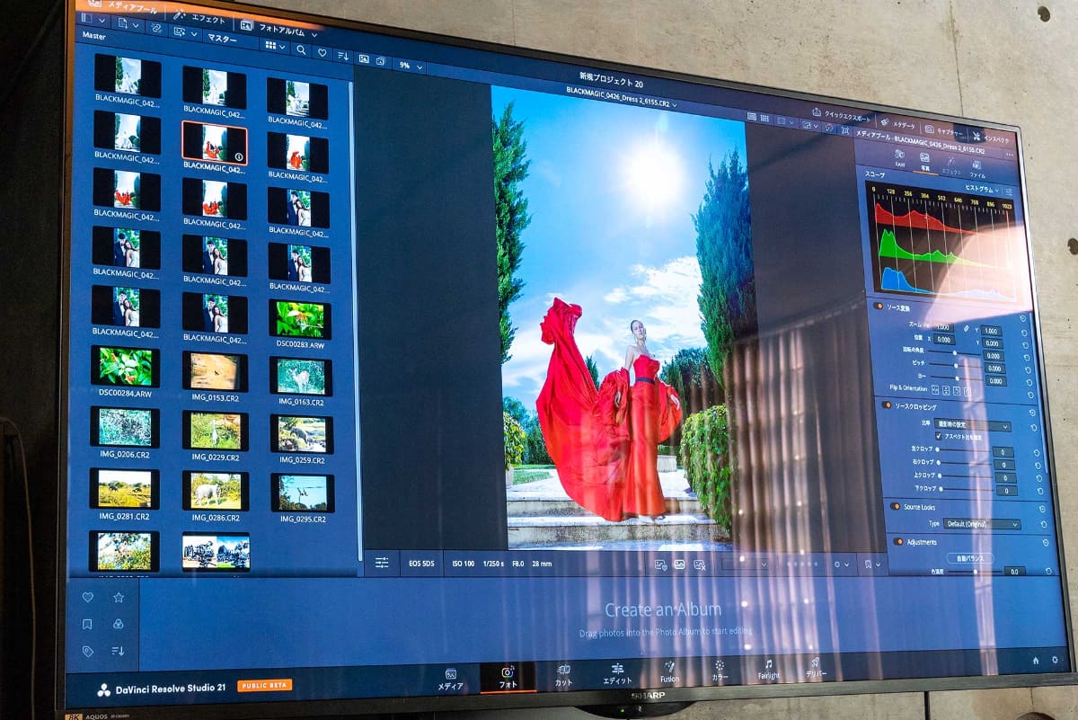 「DaVinci Resolve 21」に新登場したフォトページ