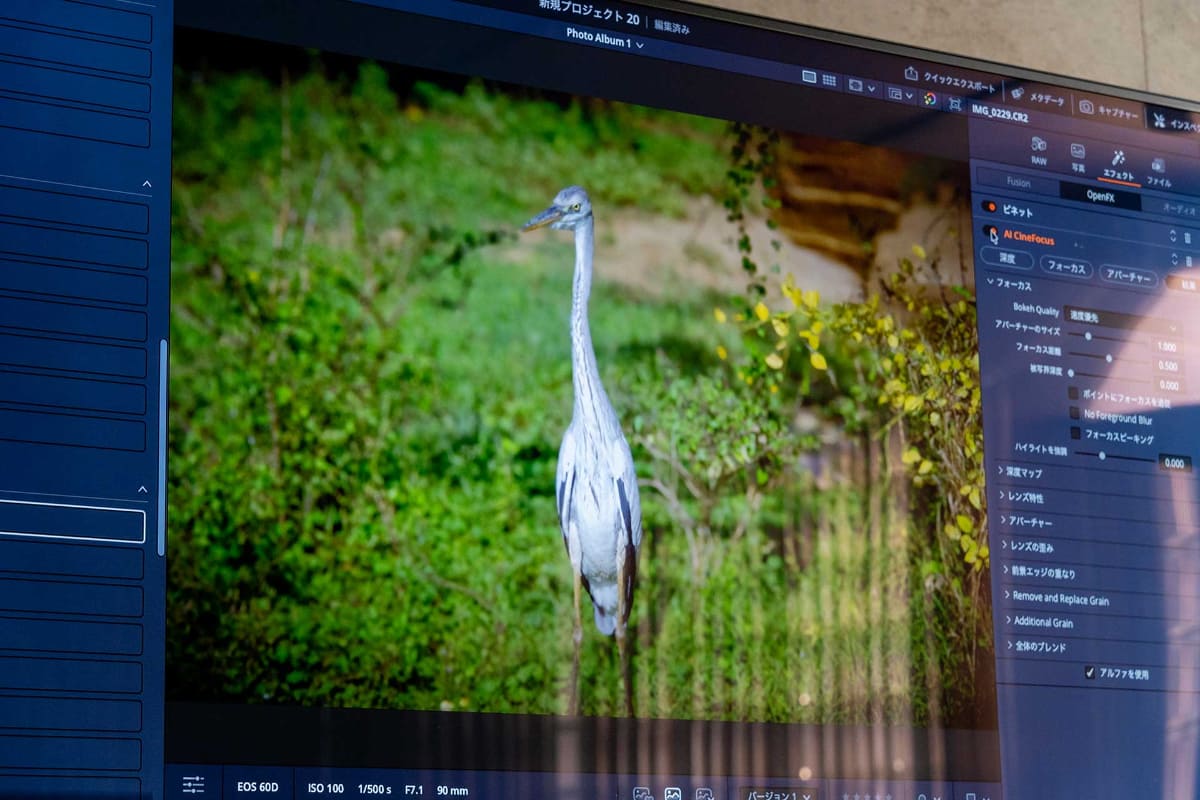 動画用に用意されている豊富なエフェクトを静止画にも適用できる