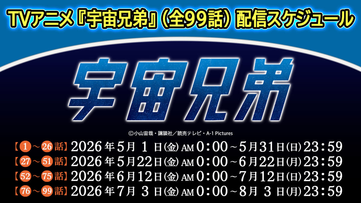 <span class="fnt-70">(C)小山宙哉・講談社／読売テレビ・A-1 Pictures</span>