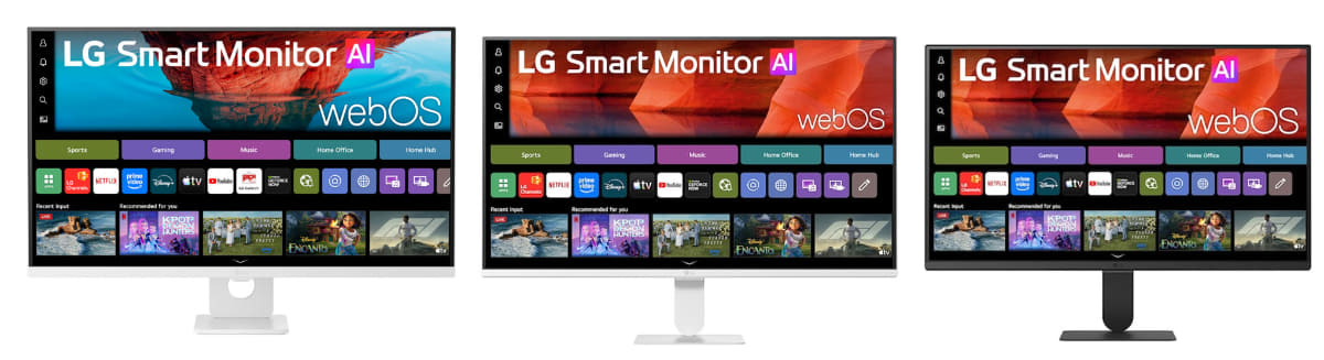 左から、「32U721SB-W」、「27U511SB-W」、「24U511SB-B」