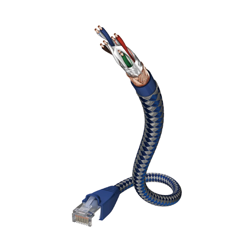 LAN-STREAMING-CAT6/PREMIUM。カテゴリー6対応のLANケーブル。10/100/1000BASE-Tに対応し、最大1Gbpsのデータ伝送が可能。編組と全面アルミ箔シールドによるSF-UTP構造を採用し、ノイズ耐性を高めている。