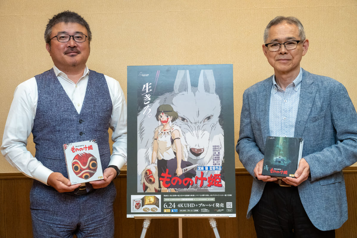 スタジオジブリ ポストプロダクション部 部長の古城環氏(左)、同執行役員 映像部 部長 エグゼクティブ イメージング ディレクター 奥井敦氏(右)