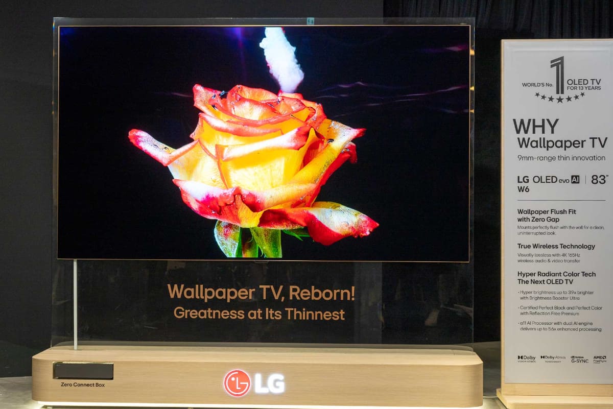 LG OLED evo AI W6の83型「OLED83W6PJA」
