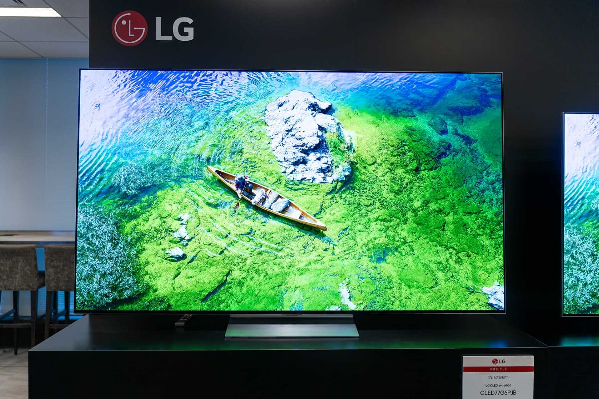 LG OLED evo AI G6の77型「OLED77G6PJB」