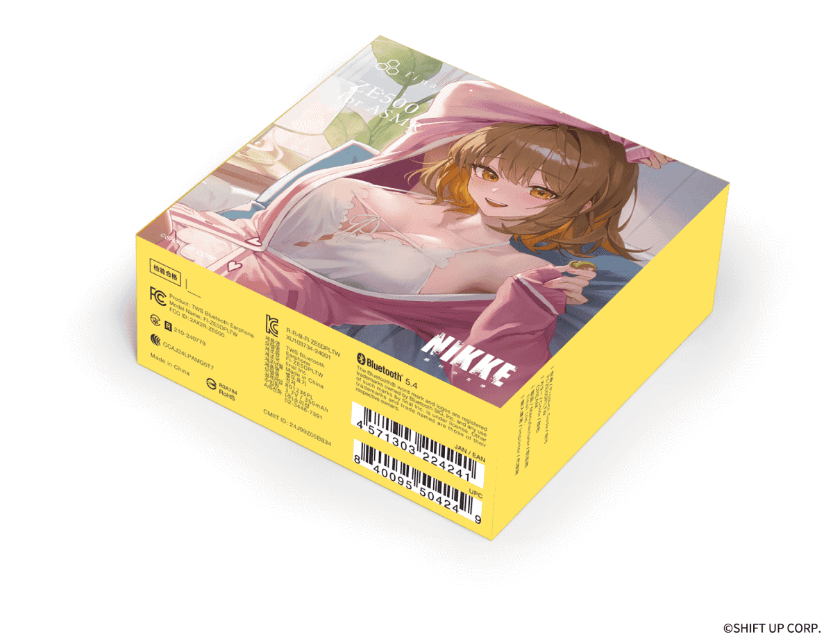 「ZE500 for ASMR GODDESS OF VICTORY: NIKKE Edition -Anis: Star Ver.-」パッケージ<Br><span class="fnt-70">(C)SHIFT UP CORP.</span>