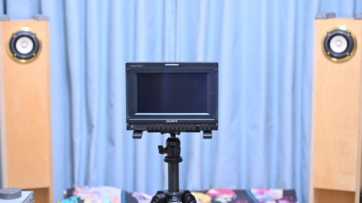 スピーカーと共存するPVM-741