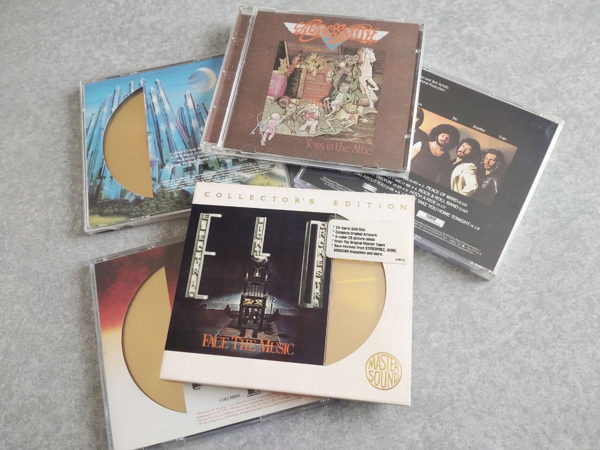 ソニー系SBMリマスターのゴールドCD、アメリカ盤『MASTER SOUNDシリーズ』。こちらは紙スリーブ付きで、その都度外すのが面倒なので別にして保管していたら大半のタイトルで紛失……。国内盤ではゴールドCDにならなかったジャーニー『インフィニティ』やボストン『ドント・ルック・バック』など、魅力的なラインナップが揃う