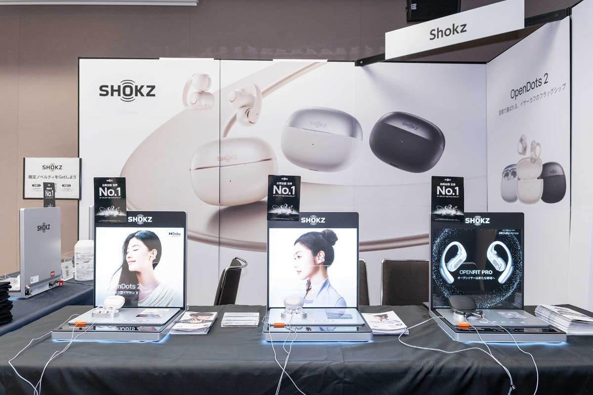 Shokzを手掛けるフォーカルポイントのブース