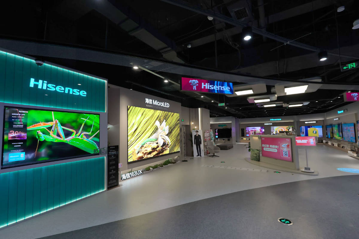 ハイセンスのテレビ売り場