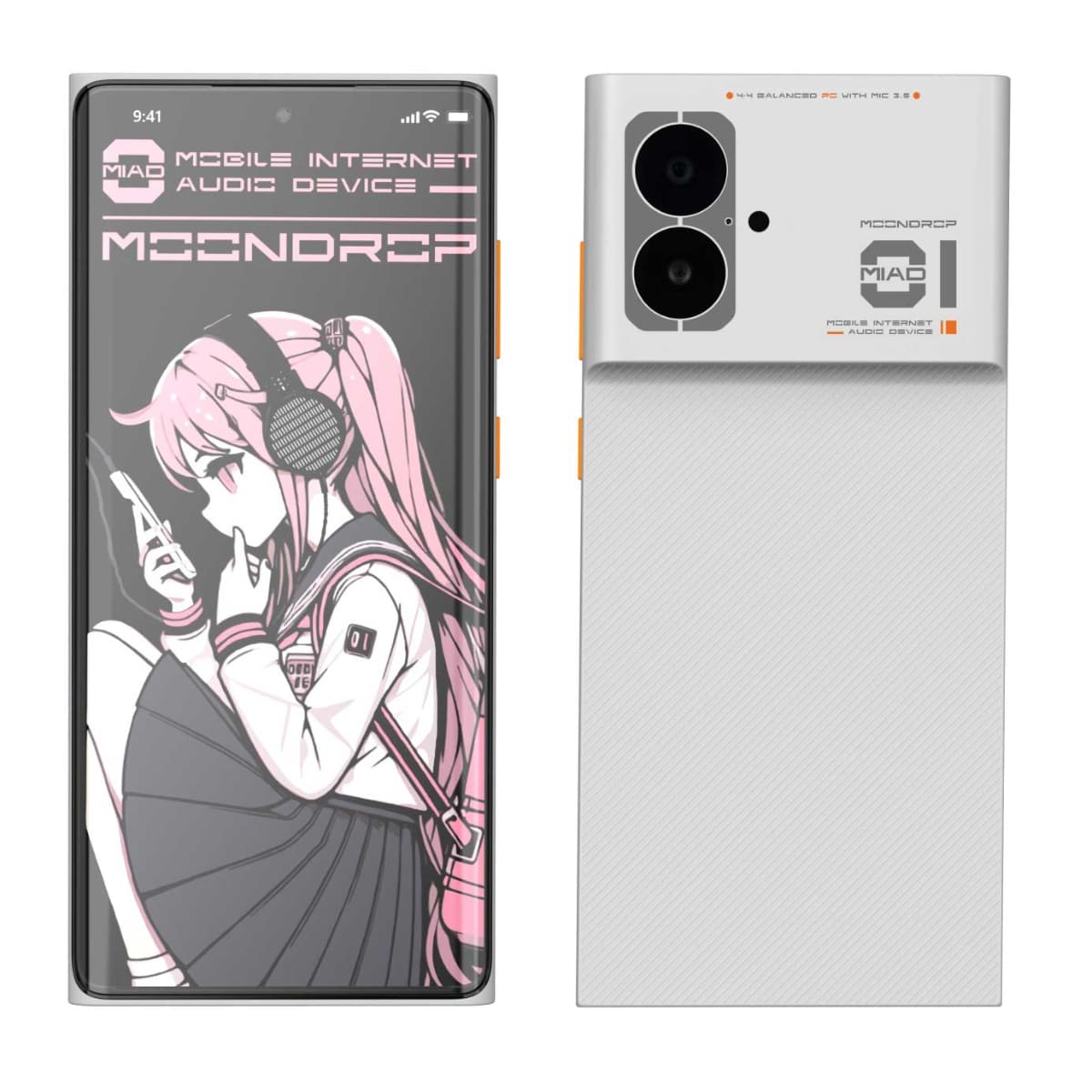 スマホとストリーミング音楽プレーヤーを融合させたという5G対応「MIAD 01」