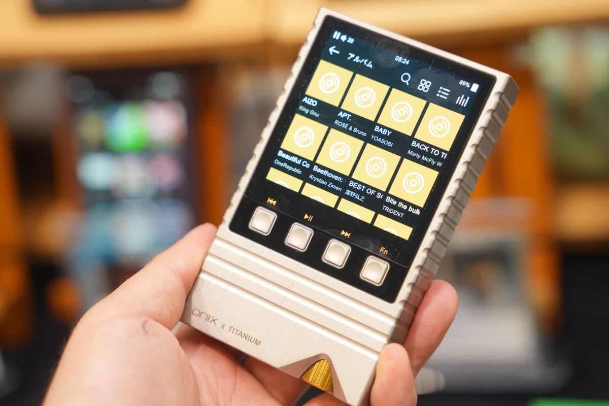 XM5 Overture TITANIUMは、ONIXのDAP「Overture XM5」の筐体をチタニウム合金へと変更した数量限定生産モデル。基板内のGNDであり、シールドの役割を担う筐体の素材を変更することで、通常モデルとは異なるハイエンドIEM向けのサウンドを目指した