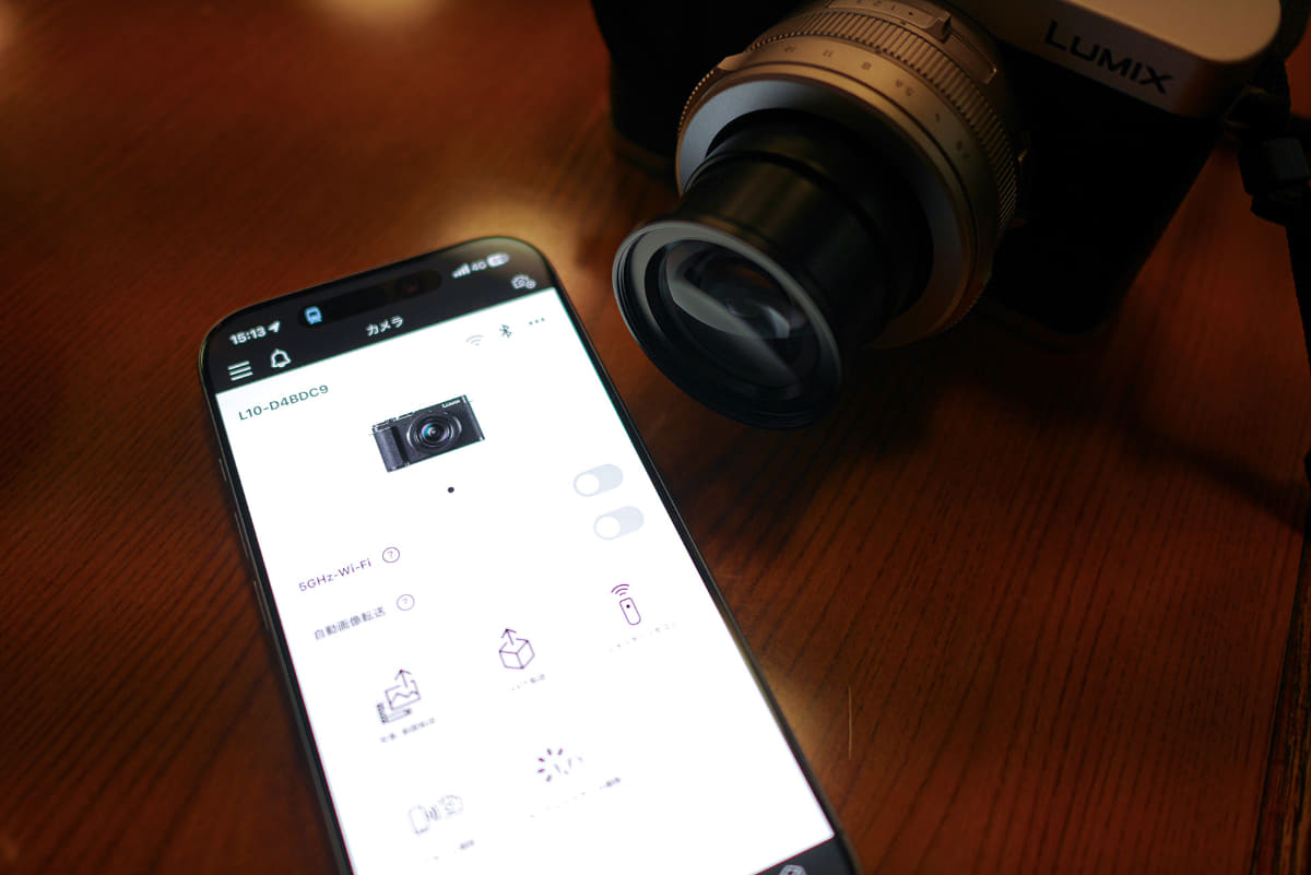 スマホアプリで、カメラの写真や動画をスマホで編集したり、LUT作成もできる