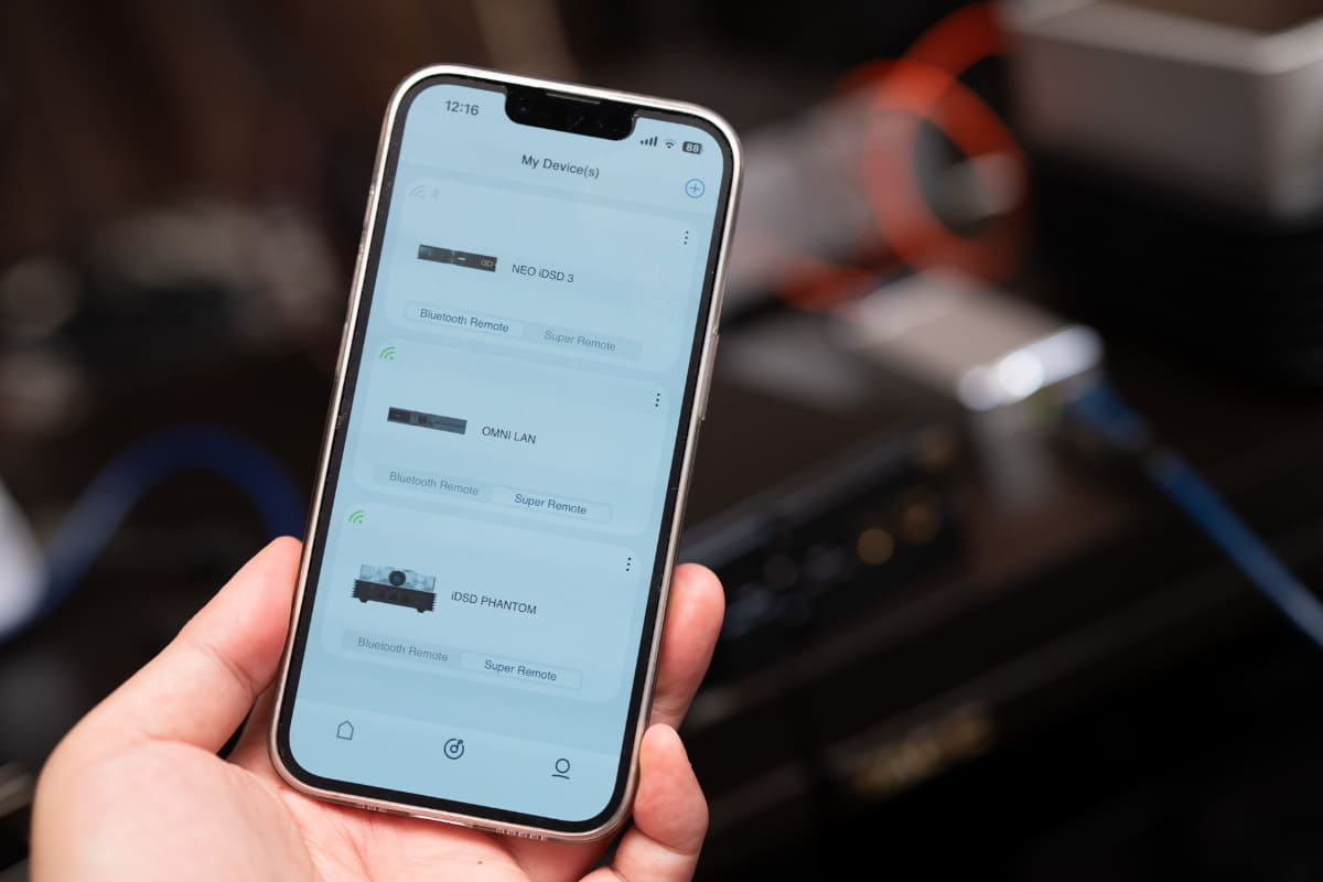 設定や操作は専用アプリの「iFi Nexis」を使う