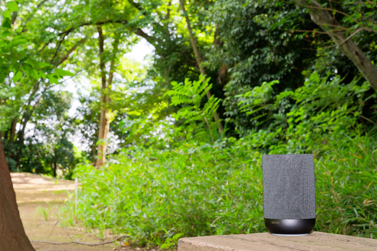 癒しの空間、たぶんこんなイメージ※ちなみにDENON HOME 200は屋外使用を想定していません。念のため