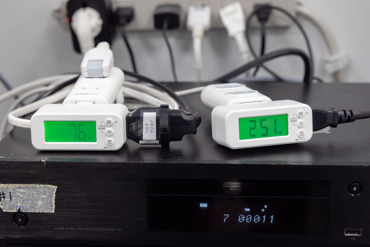 消費電力の比較