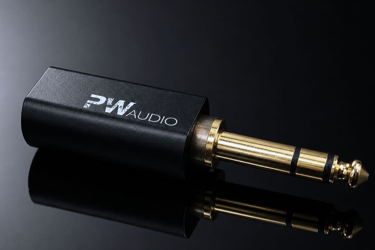 PWAA46【4.4mmメス to 6.35mmオス変換アダプター】