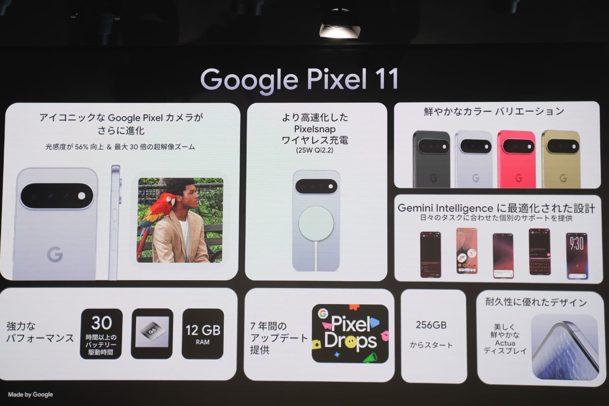 Pixel 11の特徴