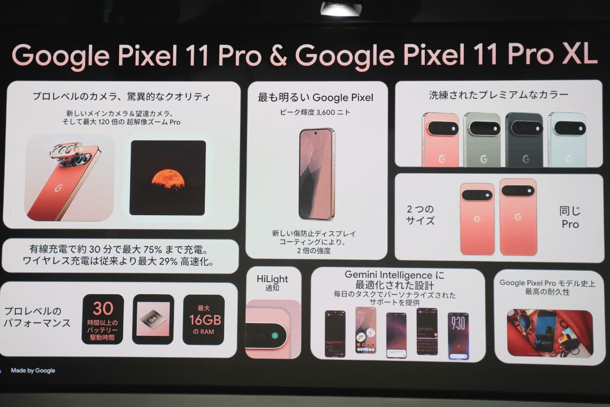Pixel 11 Proの特徴