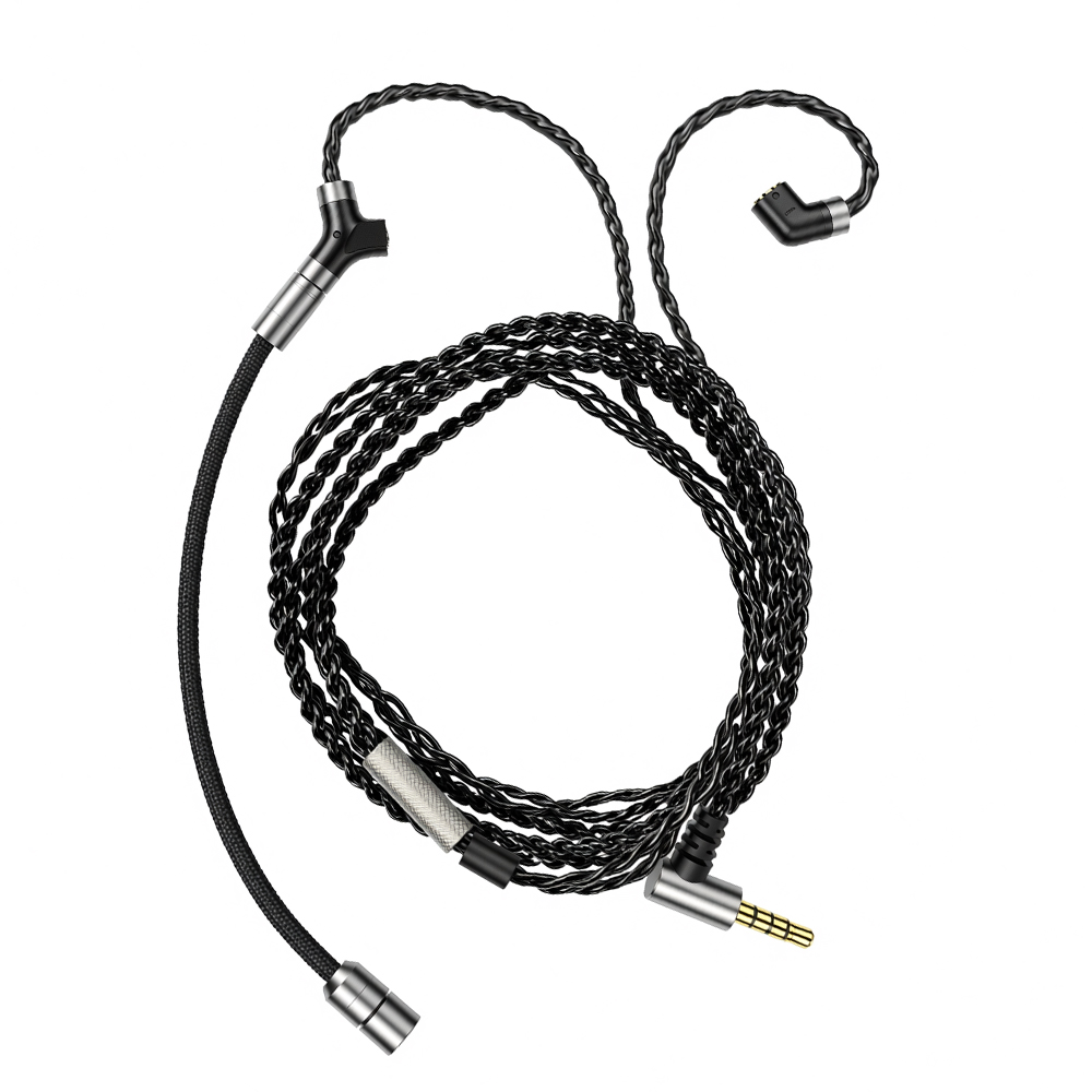 着脱式ブームマイク搭載の交換用IEMケーブル「DEBUT-CG Mic Cable」