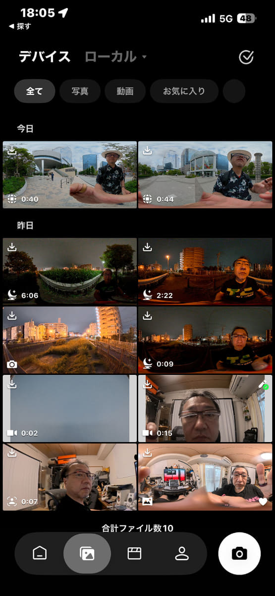 カメラ内の映像にすぐアクセスできる