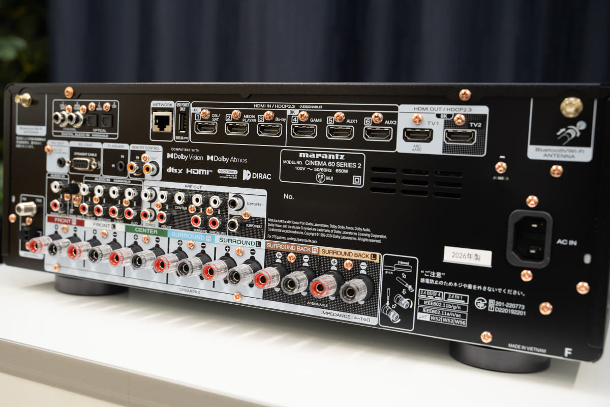 CINEMA 60 SERIES 2の背面