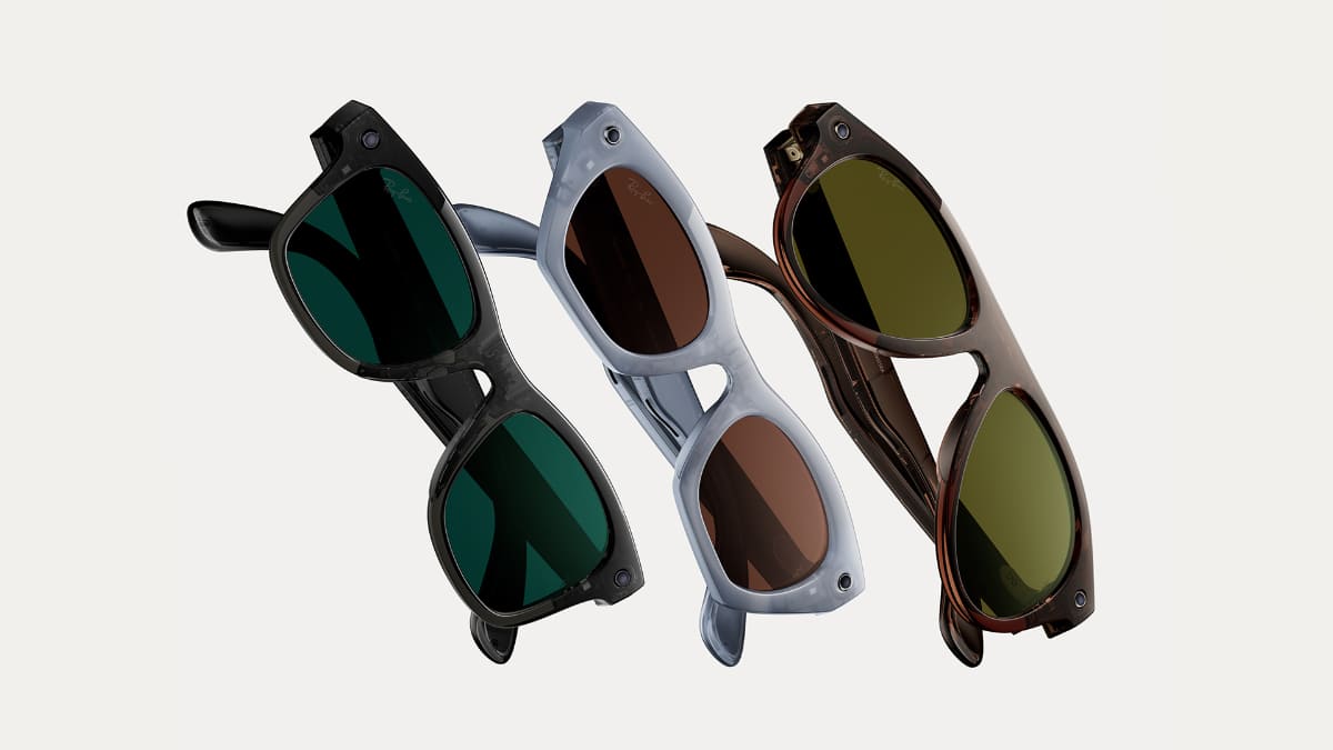 Ray-Ban Meta(Gen 3) 左からWayfarer、Zena、Aviator
