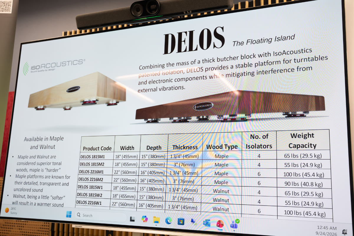 レコードプレーヤーを設置するための「DELOS」