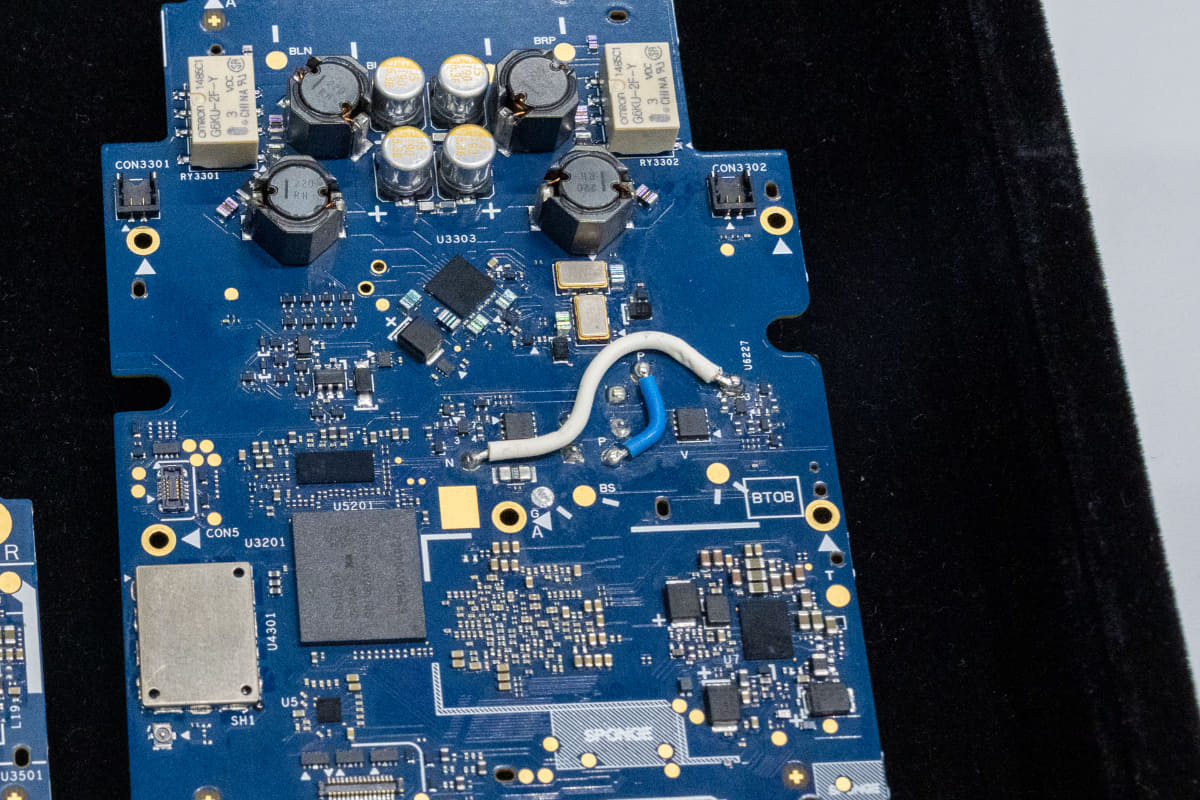 音質を追求して基板完成後にオーディオ電源をOFCケーブルで直接接続