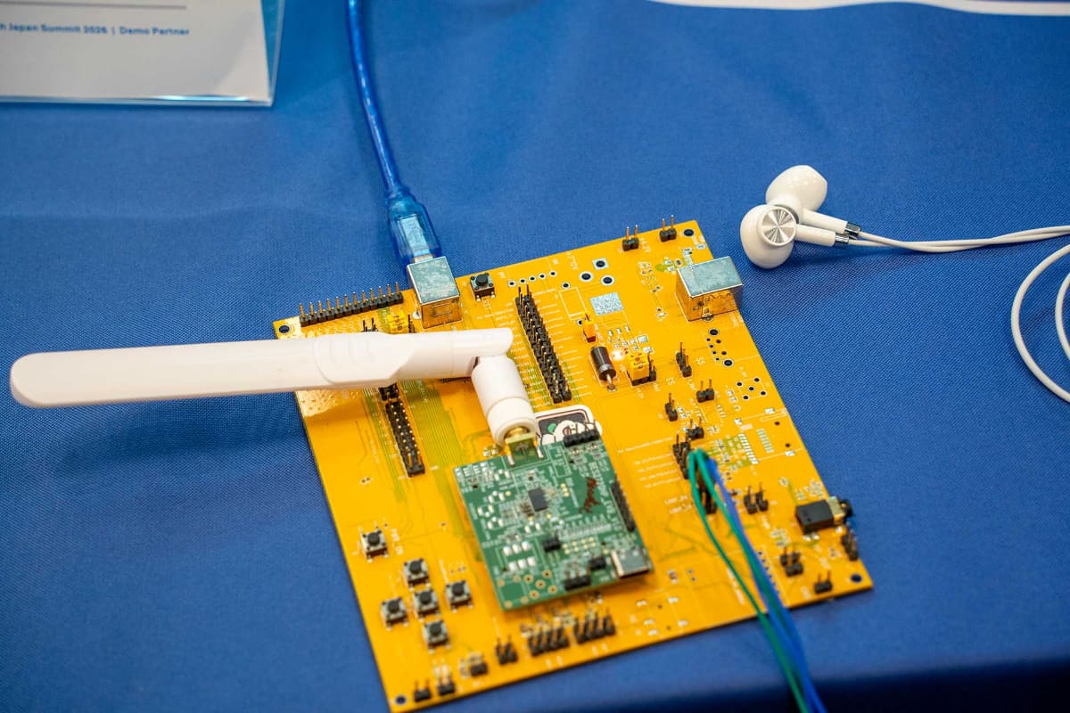 展示ブースでは中国・Bestechnic(恒玄科技)がBluetooth LE HDTを使ったハイレゾ音源の伝送デモが行なわれた