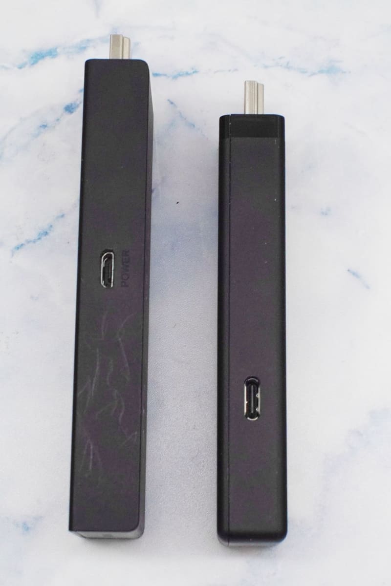 給電端子は Micro-USBからUSB-Cへ変更