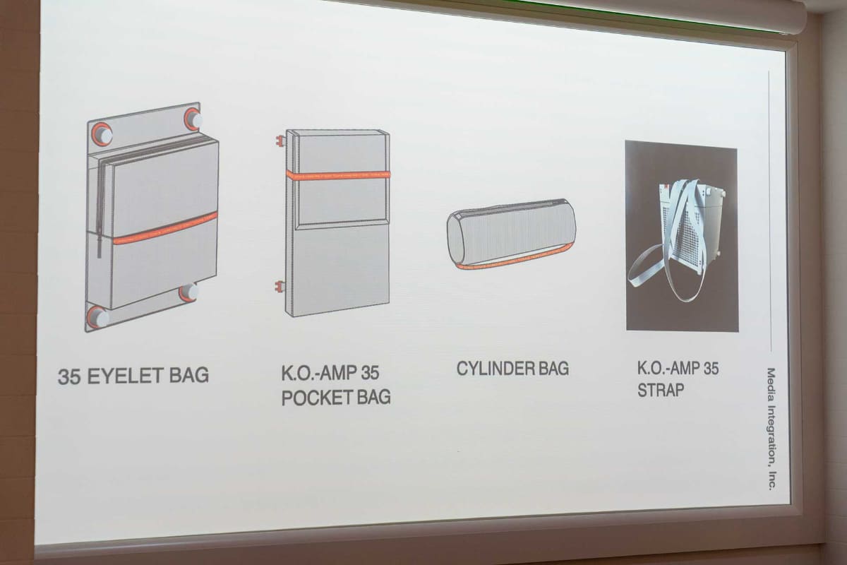 本体側面に取り付けられるポーチ類も発売する