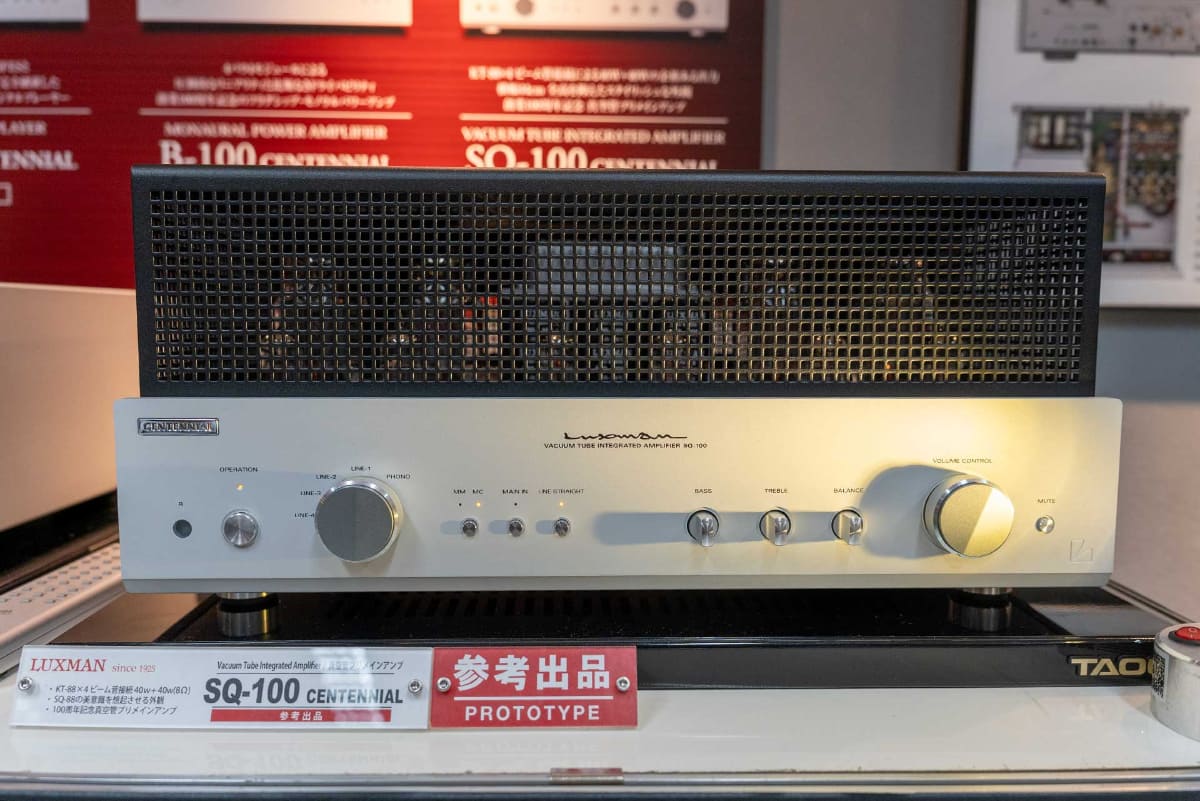 100周年記念の真空管プリメインアンプ「SQ-100 CENTENNIAL」