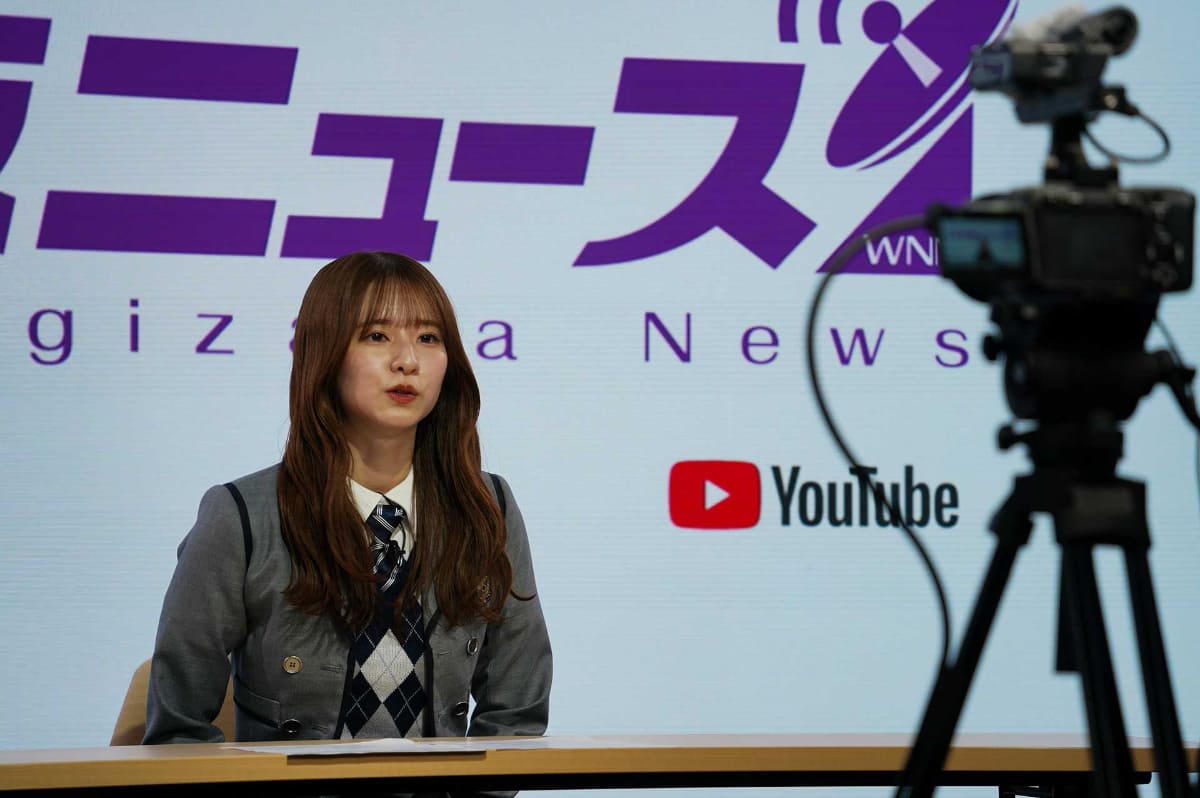 YouTube Japanと乃木坂配信中の同時配信に臨んだ菅原咲月