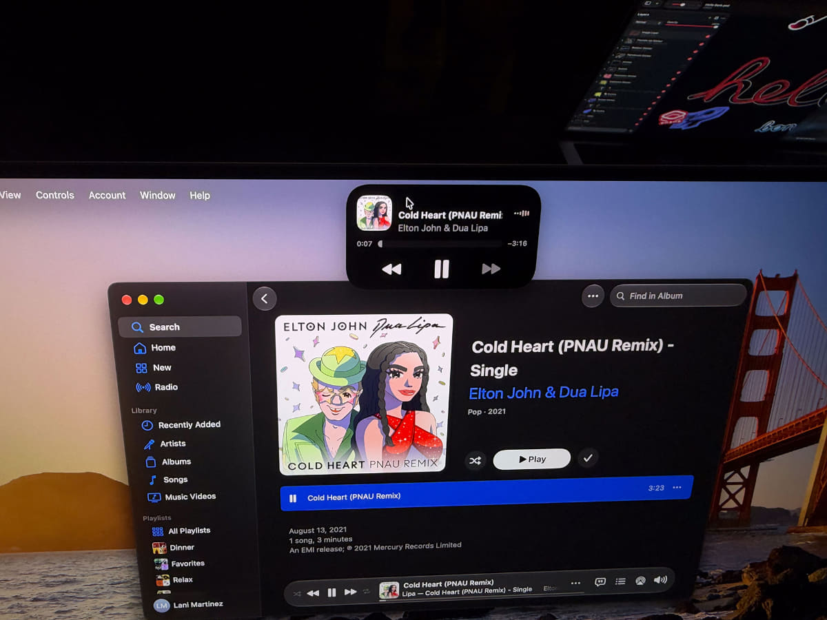 Dynamic Islandは「ミュージック」などで使われる