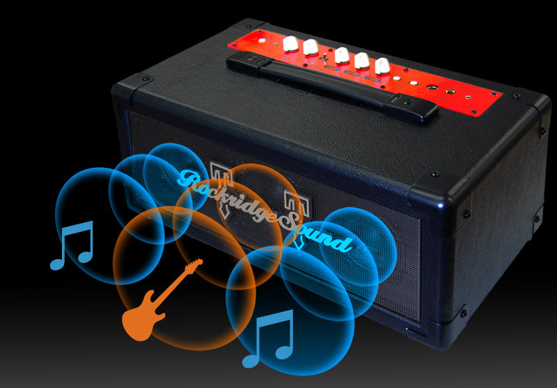 中央にギター用ユニット、左右にiPod用ユニットを搭載