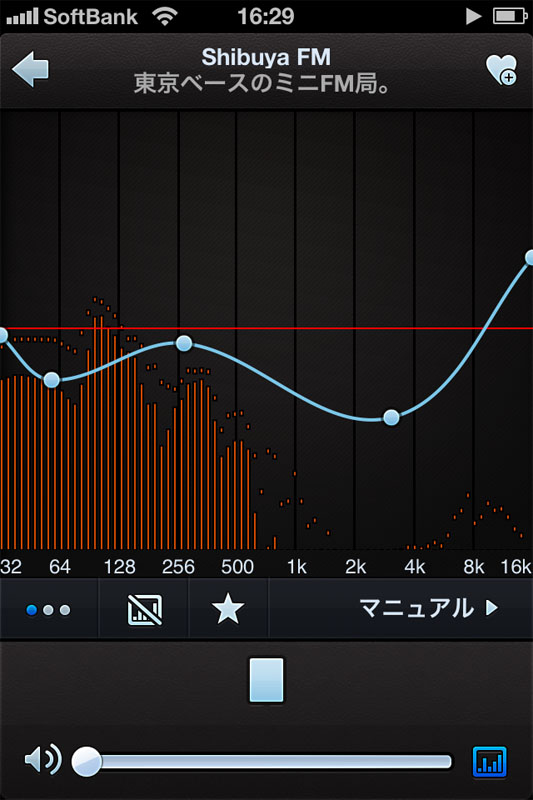 100バンド以上のイコライザを備えている