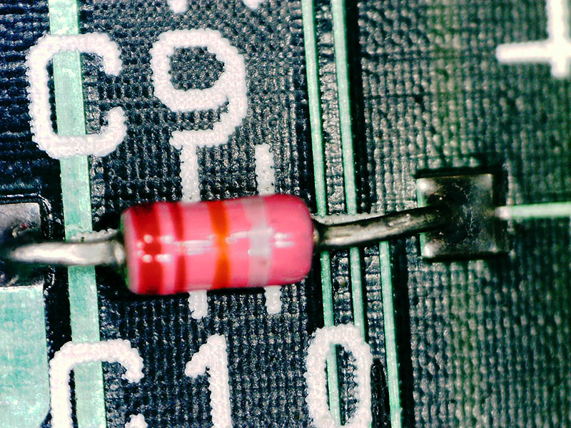 コンピュータ基板を20倍で撮影