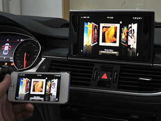 ベセト Iphone Androidの映像と音声をカーナビにミラーリングできるアダプタ Av Watch