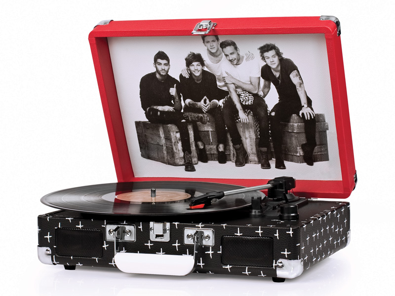 Crosley Cruiserレコードプレーヤー(One Directionモデル)
