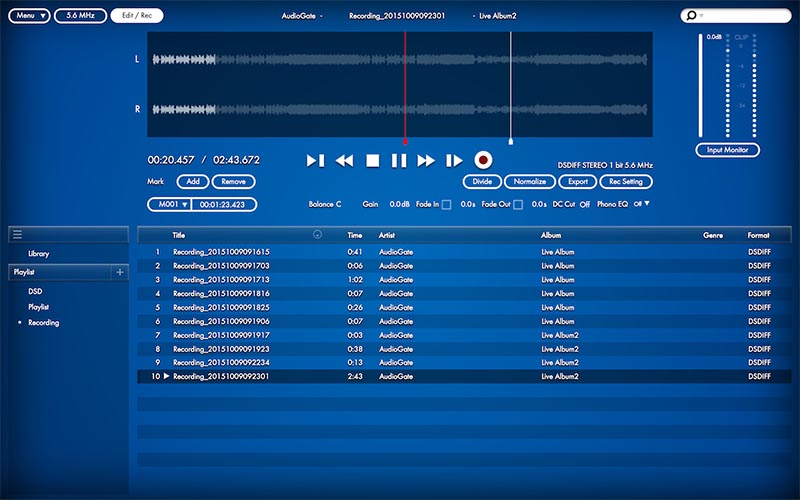 AudioGate 4(再生画面)